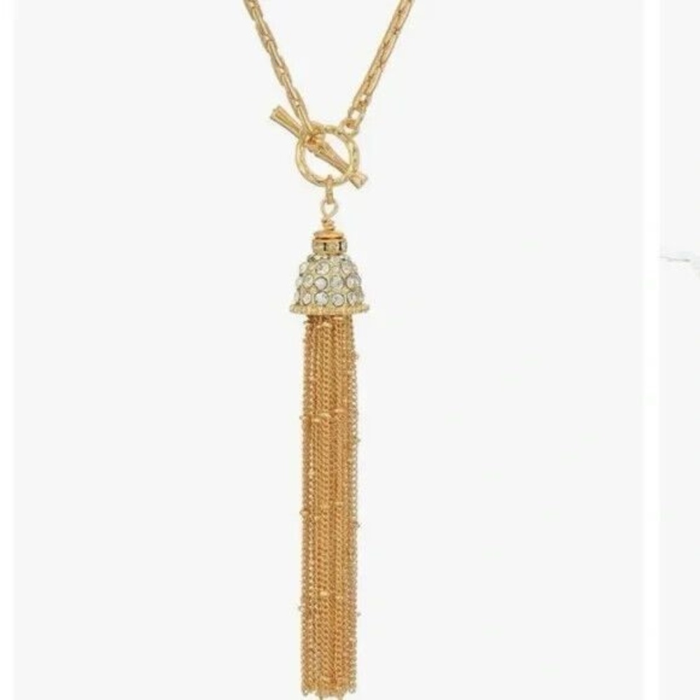 LILLY PULITIZER Fronds Tassel Long Necklace